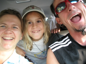 Selfie of Cynthia, Gabriel and Jonathan